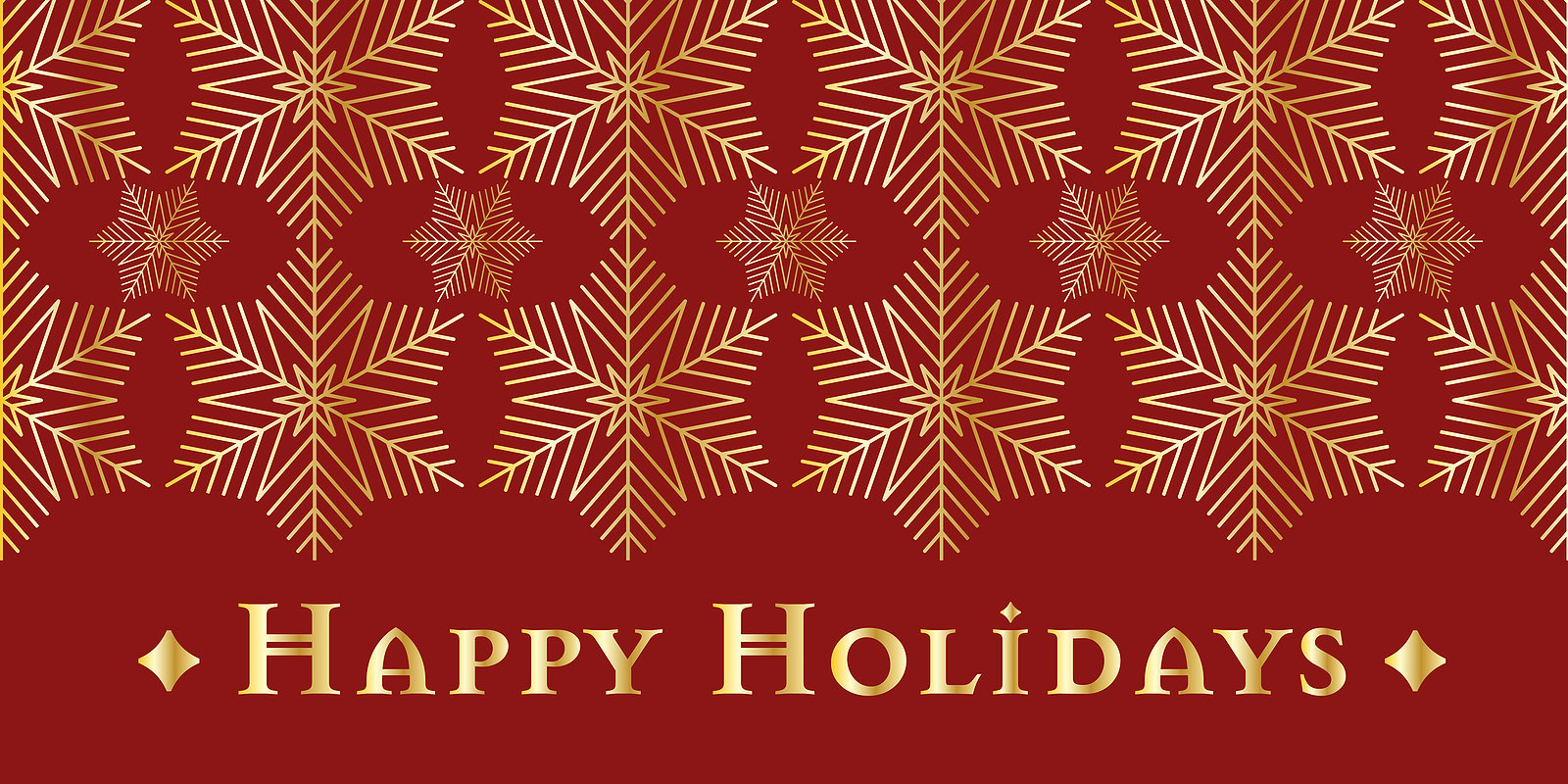 Happy Holidays on snowflake motif Renaissance Development Washington DC