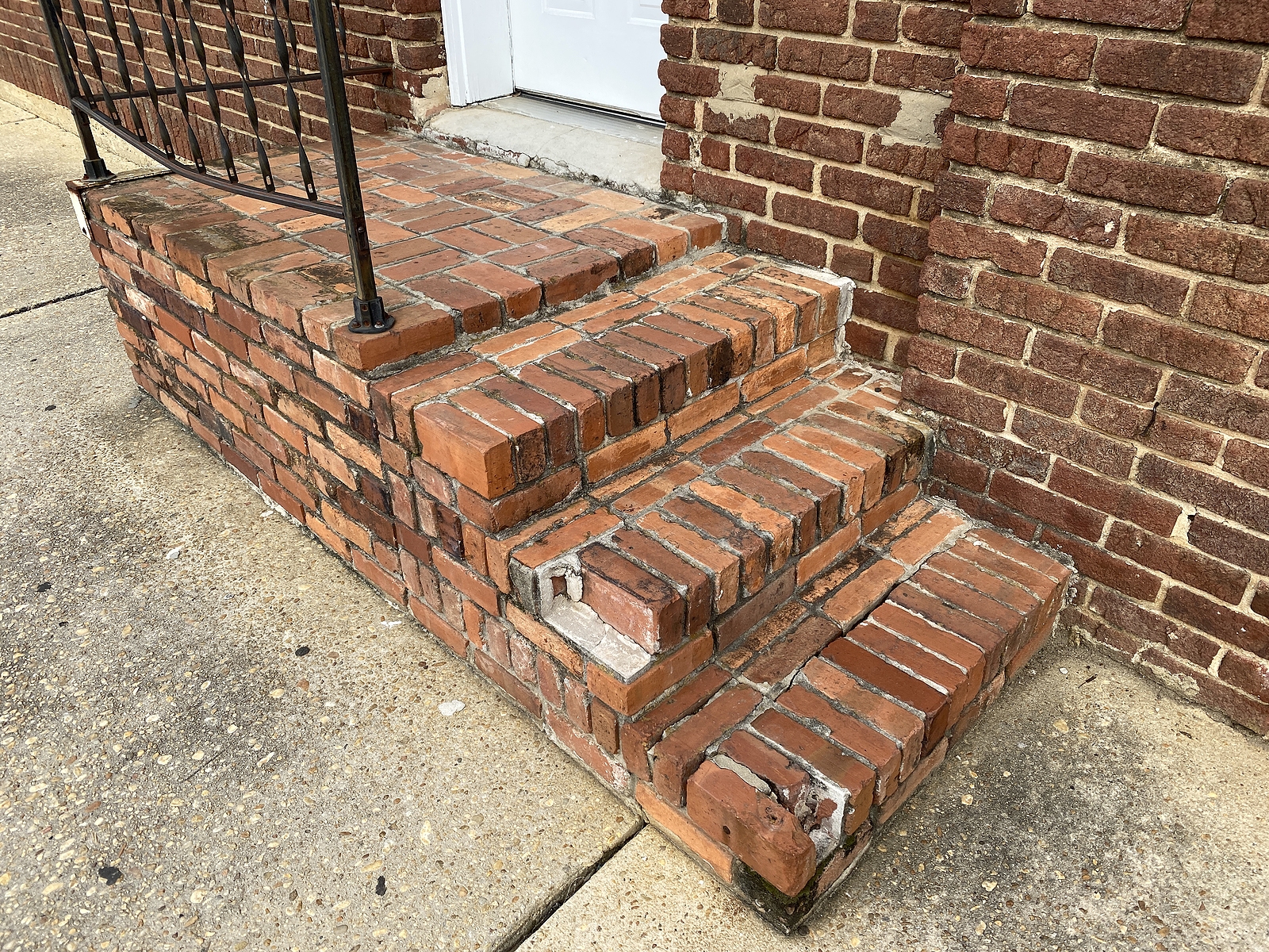 old brick steps in need of repair renaissance development washington dc